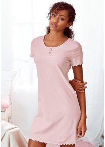 s.Oliver Nachthemd mit kurzer Knopfleiste, rosa