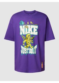 Nike T-Shirt mit Label-Motiv-Print