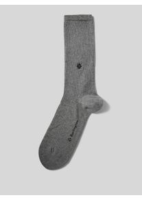 Burlington Socken mit Label-Schriftzug Modell 'Boston'