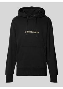 Calvin Klein Jeans Hoodie mit Label-Print Modell 'SQUARE FREQUENCY'