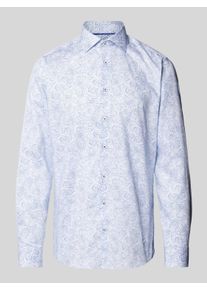 Eterna Slim Fit Business-Hemd mit Paisley-Muster