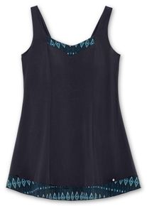 Große Größen Badekleid mit fixiertem Slip und wattierte Softcups Gr. 42D blau von sheego für Damen