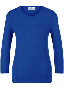 Rundhals-Pullover aus 100% Premium-Kaschmir Peter Hahn Cashmere blau