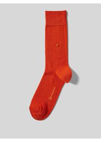 Burlington Socken mit Label-Schriftzug Modell 'Lord'