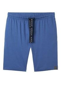 Tom Tailor Herren Bermuda-Shorts, blau, Uni, Gr. 48