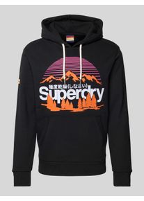 Superdry Hoodie mit Label-Print Modell 'GREAT OUTDOORS'