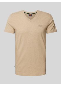 Superdry T-Shirt mit V-Ausschnitt Modell 'VINTAGE LOGO'
