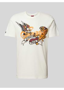 Superdry T-Shirt mit Motiv- und Statement-Print Modell 'TATTOO SCRIPT'