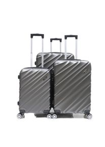 Reisekoffer Koffer 3 tlg Hartschale Trolley Set Kofferset Handgepäck