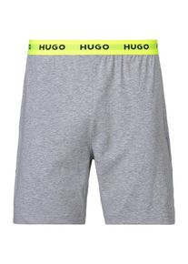 Hugo Pyjamahose Linked Shorts mit Logobund, grau