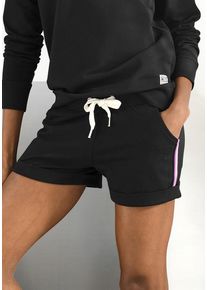 H.I.S. H.I.S Strandshorts schwarz Gr. 32/34 für Damen. Mit Streifenband. Basic. Nachhaltig.