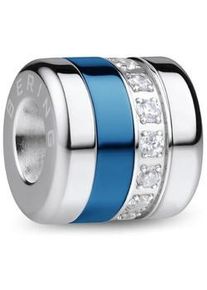 Bering Charm BestFriend-3 Edelstahl Aluminium blau Zirkonia ARCTIC SYMPHONY COLL...