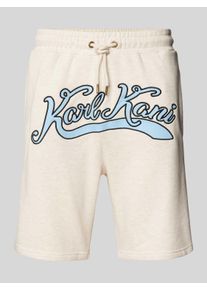 Karl Kani Regular Fit Sweatshorts mit Label-Stitching