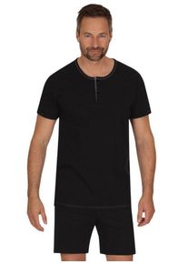 TRIGEMA Schlafanzug TRIGEMA Kurzer Schlafanzug aus Biobaumwolle (kbA) (1 tlg), schwarz