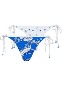 Seafolly Ahoy Bikini Hose - blau - Gr. 38 - Polyamid/Elastan