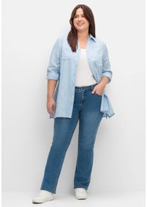 Große Größen Bootcut-Jeans in Curvy-Schnitt SUSANNE Gr. 56 blau von sheego für Damen