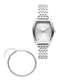 Paul Valentine Avenue Watch & Bracelet Set Silver