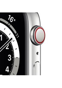 Apple Watch (Series 6) 2020 GPS 44 mm - Aluminium Silber - Sportarmband Schwarz