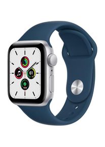 Apple Watch (Series SE) 2020 GPS 40 mm - Aluminium Silber - Sportarmband Blau