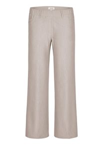 KjBRAND Große Größen Weite Hose in Kammgarn-Optik, knitterfrei Gr. 46 beige für Damen