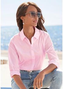 Buffalo Hemdbluse pink Gr. 34 für Damen. Figurumspielend. Nachhaltig.