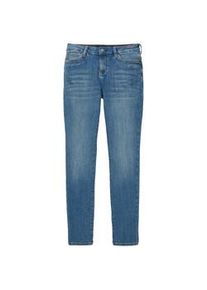 Tom Tailor Damen Tapered Jeans, blau, Uni, Gr. 34/32