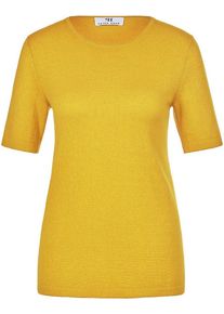 Rundhals-Pullover aus Seide Kaschmir Peter Hahn Seide/Kaschmir gelb