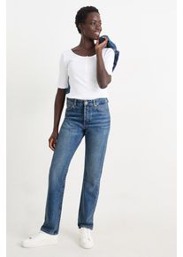 C&A Straight Jeans-Mid Waist