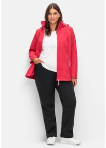 Große Größen Gerade Thermohose mit Komfortbund Gr. 52 schwarz von sheego für Damen