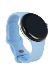 Google Pixel Watch 2, Smartwatch hellblau, Bay Blue, LTE Display: 3 cm (1,2 Zoll) Kommunikation: Bluetooth 5.0, NFC, WLAN 802.11 b, WLAN 802.11 g, WLAN 802.11 n Armbandlänge: 130 - 210 mm Touchscreen: mit Touchscreen