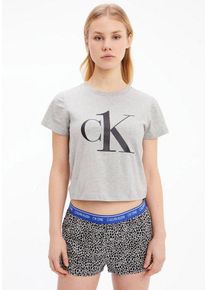 Calvin Klein Underwear Shorty SHORT SET (2 tlg) mit CK Logo-Monogramm & Print, schwarz|weiß