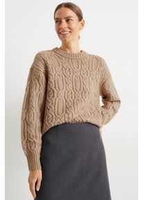 C&A Pullover mit Zopfmuster