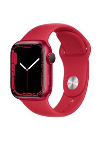 Apple Watch (Series 7) 2021 GPS + Cellular 41 mm - Aluminium Rot - Sportarmband Rot