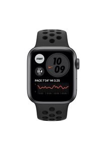 Apple Watch (Series 6) 2020 GPS 40 mm - Aluminium Space Grau - Nike Sportarmband Schwarz