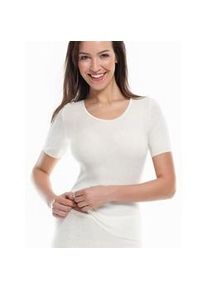 Mendler Medima Unterwäsche Shirt 1/4 Arm (Angora/Baumwolle) kurzarm weiss Damen (Gr. S-L)