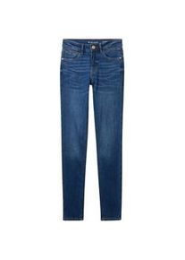 Tom Tailor Damen 3 Sizes in 1 - Kate Skinny Jeans, blau, Uni, Gr. L/32