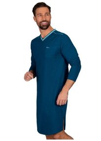 TRIGEMA Pyjama TRIGEMA Herren-Nachthemd aus Biobaumwolle (kbA) (1 tlg), grün