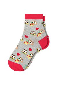 Gina Benotti 1 Paar Damen Socken mit Pizza und Hamburger