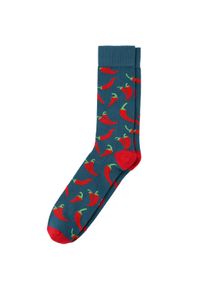 VanVaan 1 Paar Herren Socken mit Chili-Muster
