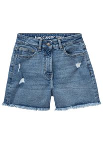 Yigga Mädchen Jeans-Shorts destroyed