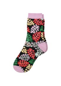 Gina Benotti 1 Paar Damen Socken mit bunten Blättern