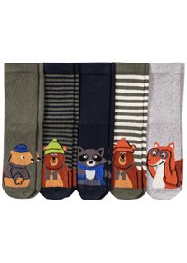 Topolino 5 Paar Kinder Socken mit Tier-Motiven