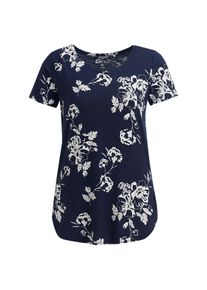 Gina Damen T-Shirt mit Blumen-Print