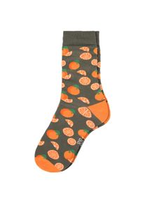 VanVaan 1 Paar Herren Socken mit Orangen-Motiven