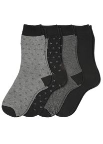 VanVaan 4 Paar Herren Socken in verschiedenen Dessins
