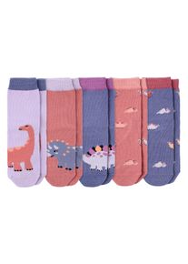 Topolino 5 Paar Mädchen Socken mit Dino-Motiven