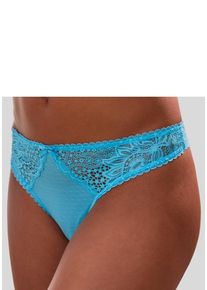 Vivance String blau Gr. 32/34 für Damen. Mit Schleife, Spitze. Körpernah