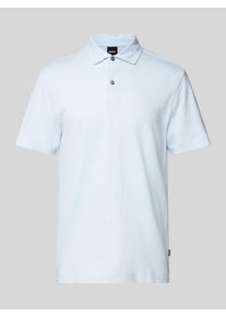 BOSS Poloshirt aus Leinen-Baumwoll-Mix Modell 'Press'