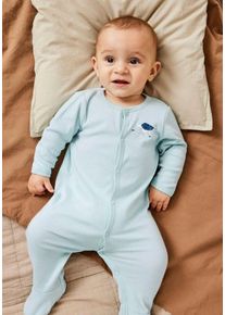 name it Schlafoverall NBMNIGHTSUIT 2P W/F UNDERSEA NOOS (Packung, 2-tlg), blau