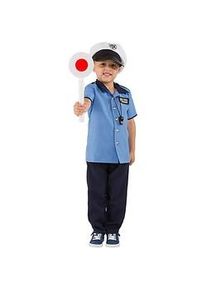 buttinette Polizei Kostüm für Kinder, blau